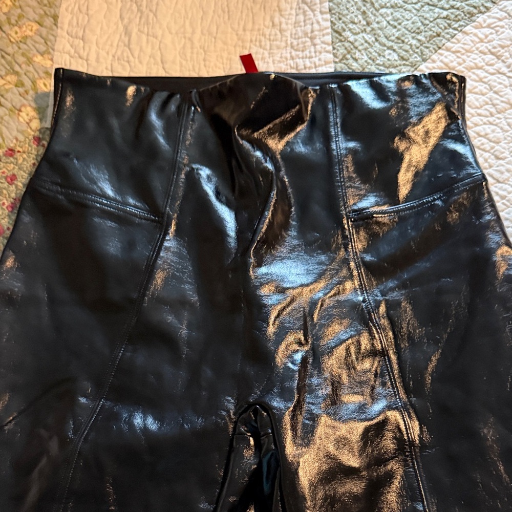 SPANX Glossy Black Leggings